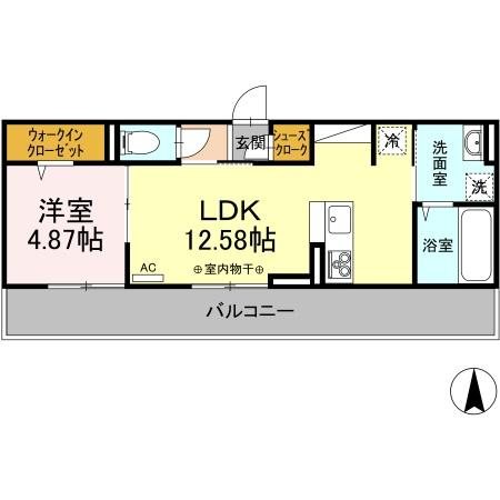 グランメールC 間取り図