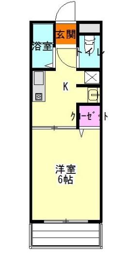 レトア中村B 間取り図