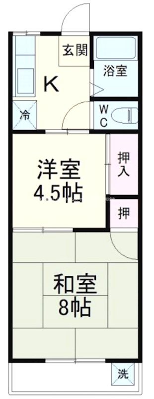 ニューリバーハイツ林 間取り図