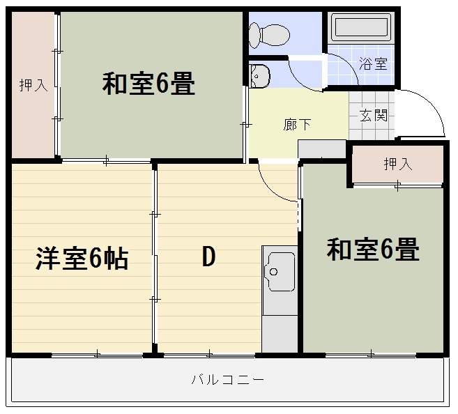 キャメルハイツ 105号室 間取り