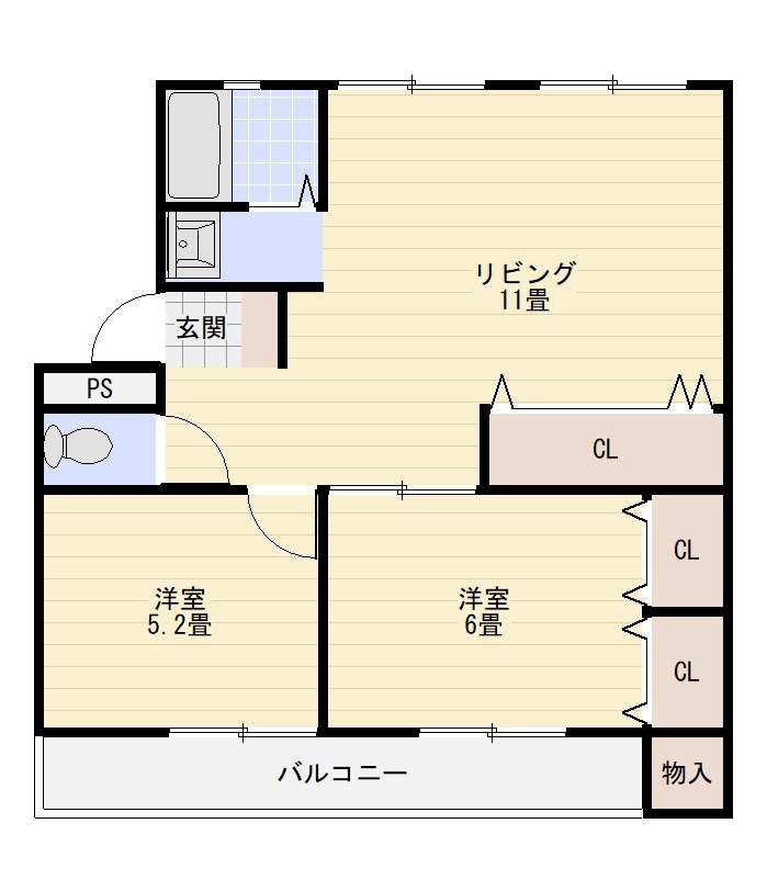 しんのマンション 311号室 間取り