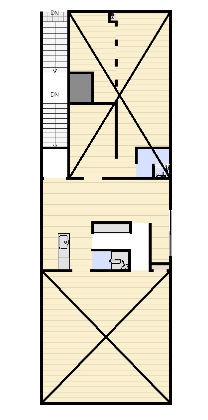 ダンケスタジオ跡地 4号室 間取り