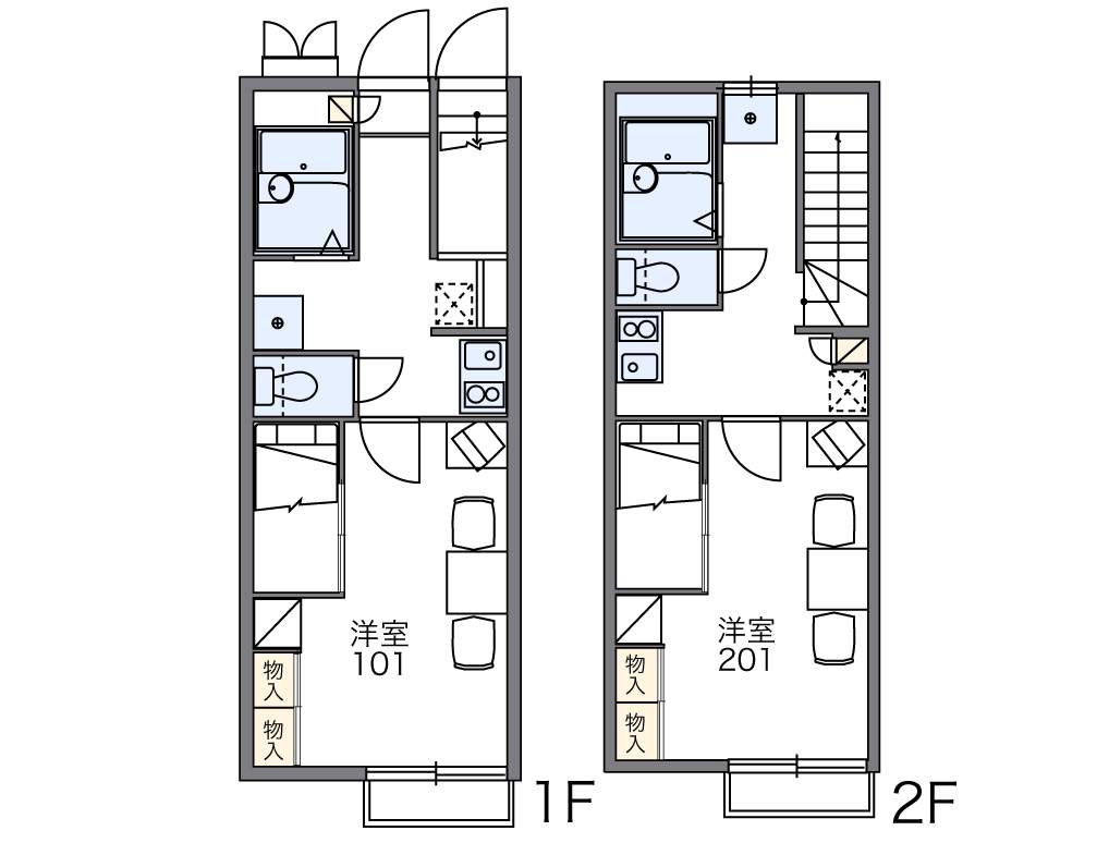 レオパレスカガスノ 間取り図