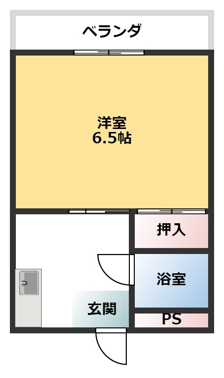 ニューＤＫハイツ新館 302号室 間取り