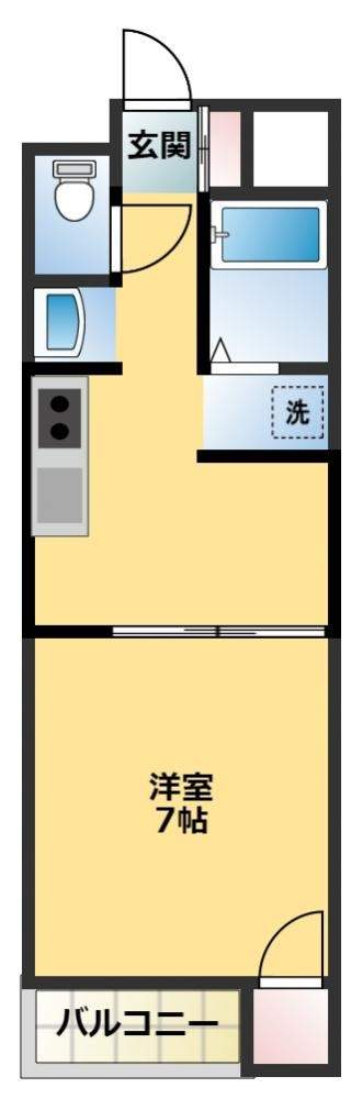 セ・ミュー川内Ⅱ 301号室 間取り