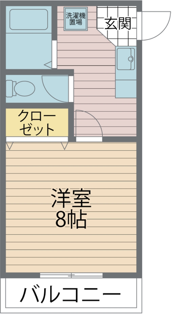 富田橋ハイツ 103号室 間取り