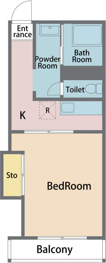 ツインハイツ 間取り図