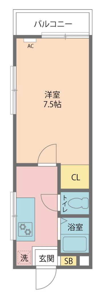 ステュディオ山中 間取り図