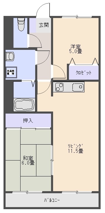 ヴィラアイレックス 503号室 間取り