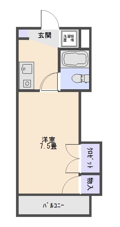 ヤングハイツ 203号室 間取り