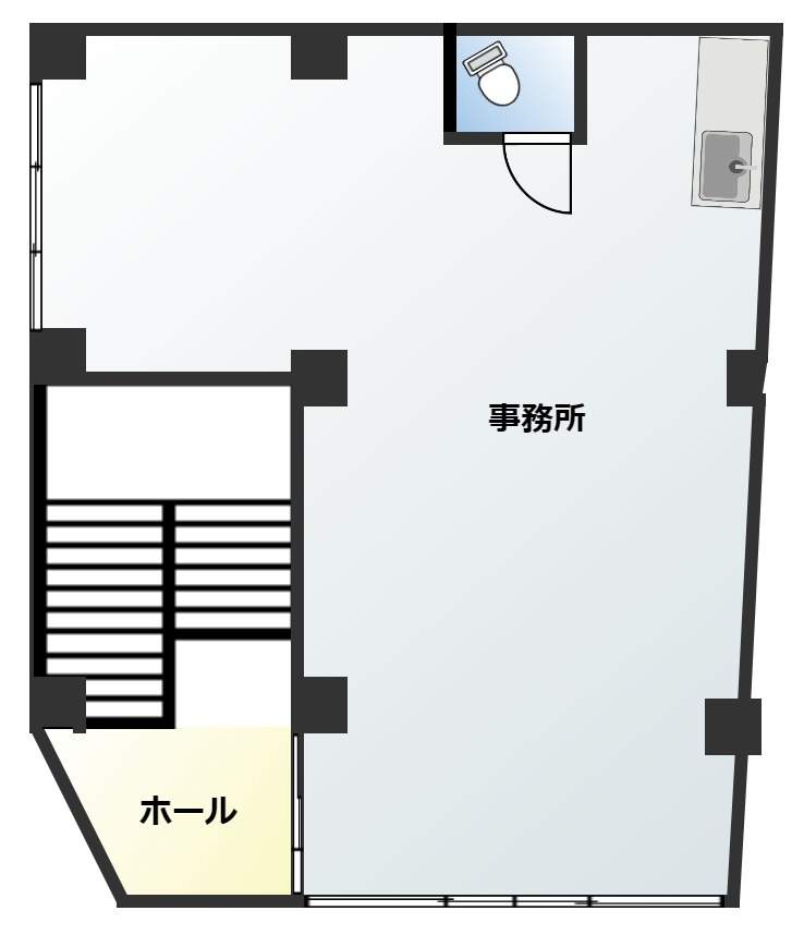 井上ビル 2F号室 間取り