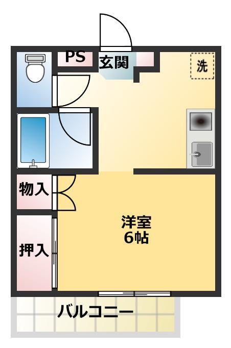 エクセレント１０１チュミック 214号室 間取り