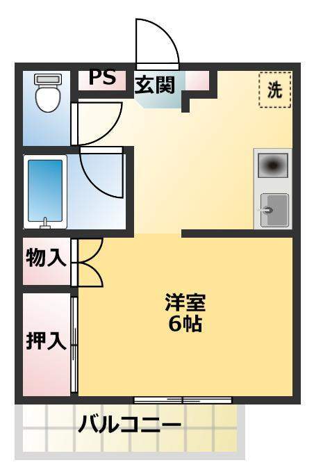 エクセレント１０１チュミック 112号室 間取り