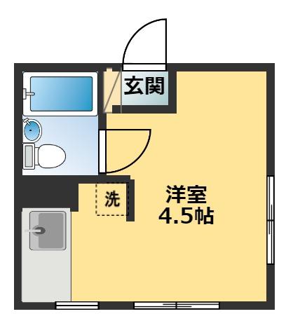 鎌田ビル 303号室 間取り