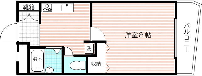 メゾンオレンジ２ 106号室 間取り