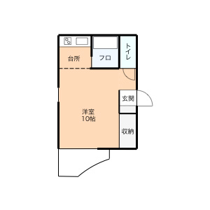 メゾンオレンジ３Ｂ 101号室 間取り