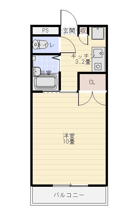 パールメゾンⅡ 302号室 間取り