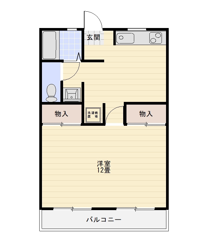 セグラ山城 25号室 間取り