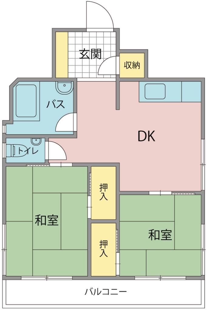 信本ハイム 302号室 間取り