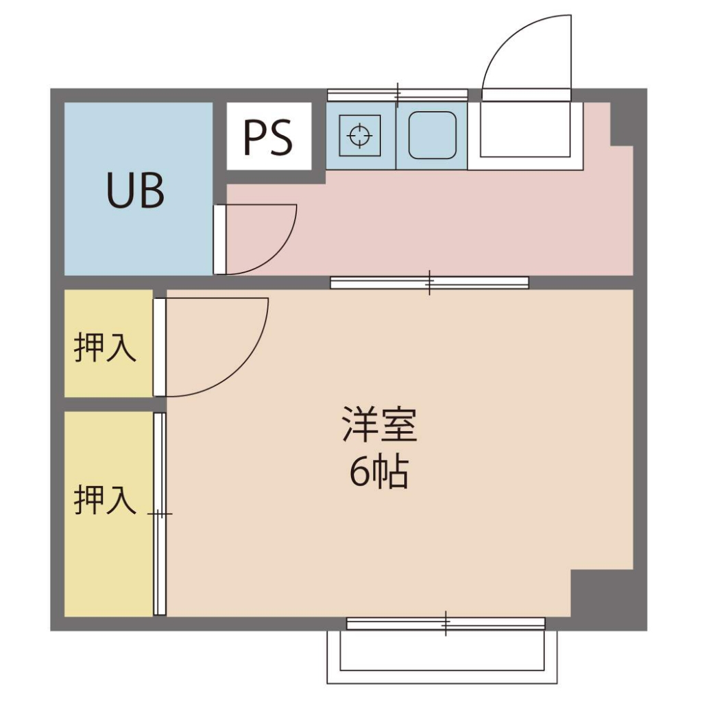 カーム山城 301号室 間取り