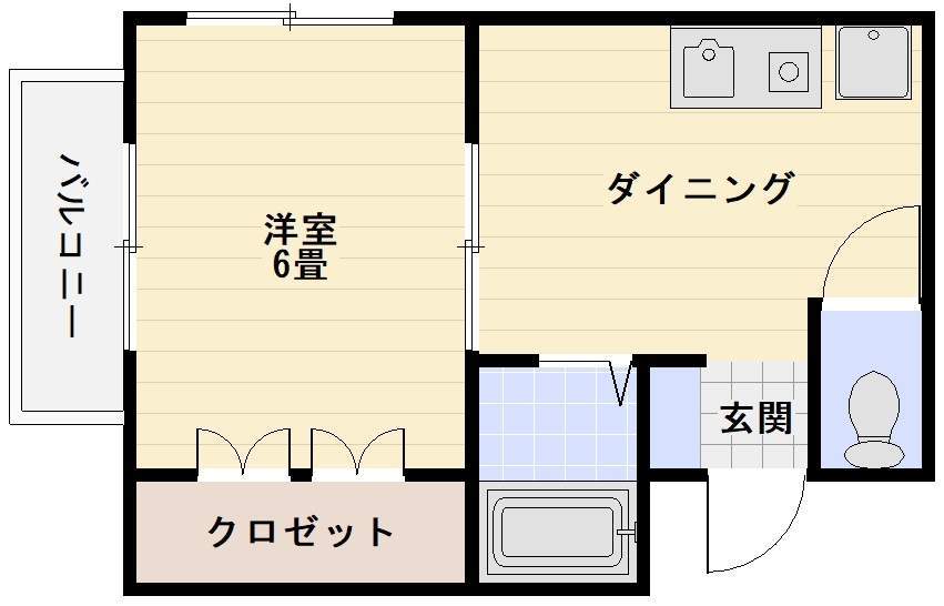 セントラルハイツ 102号室 間取り