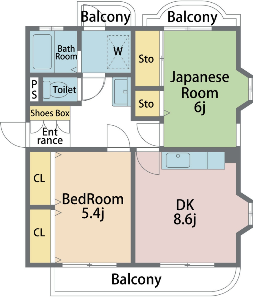 ステラⅠ・Ⅱ 間取り図