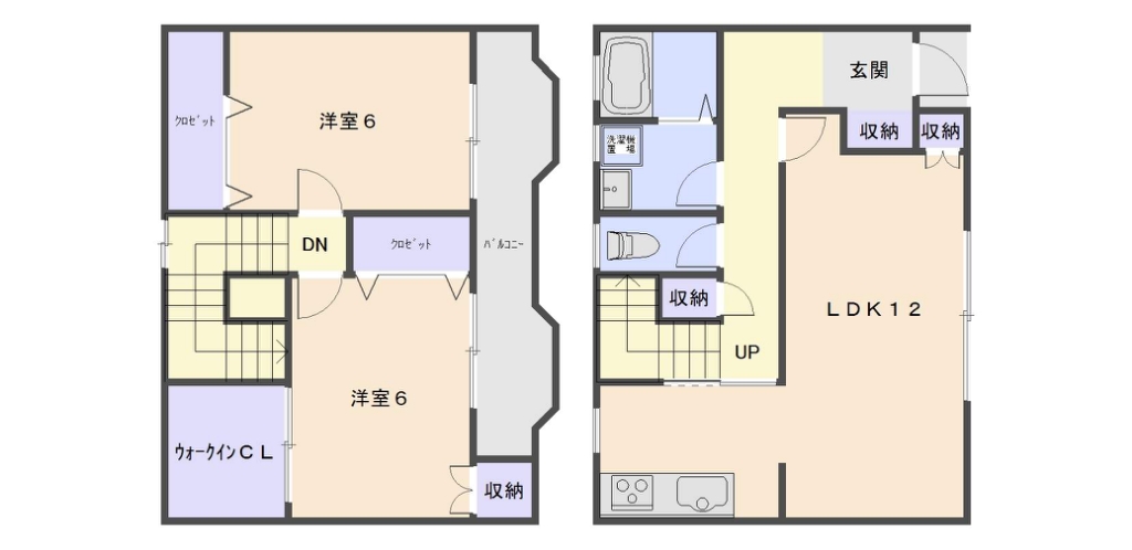 ハーヴェストⅠ 間取り図