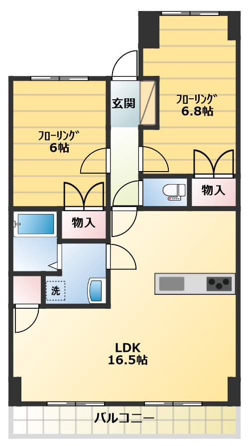 アベニューモリＳＴⅡ 間取り図