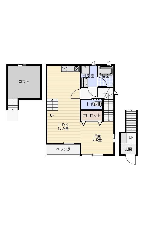 ラヴェール南蔵本 202号室 間取り