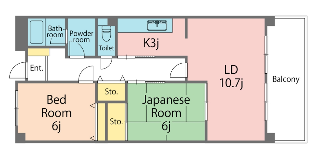 コムフォートブル松ノ内 間取り図