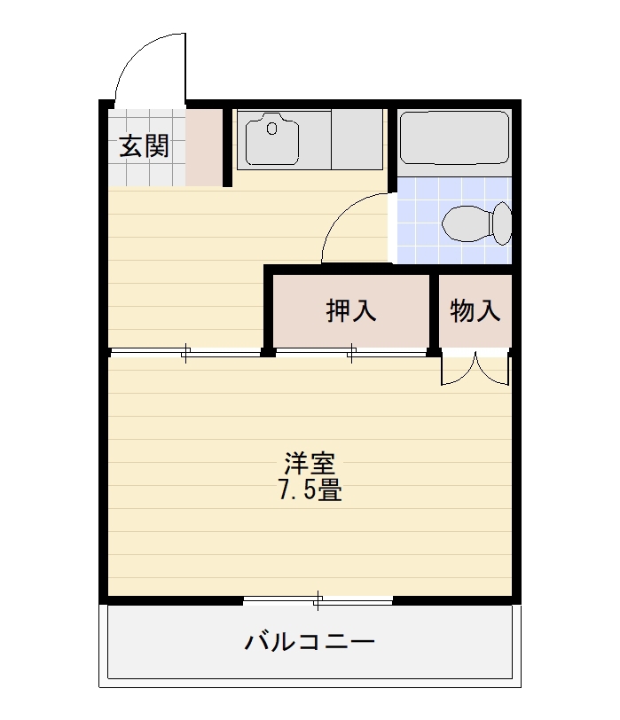 ヴィラ藍住 403号室 間取り