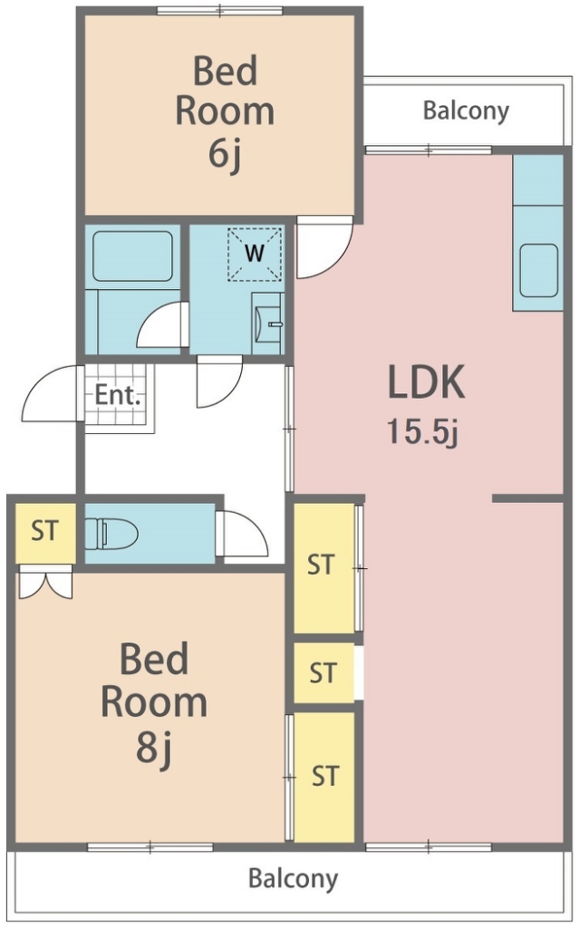 ハイツ福寿園２ 間取り図