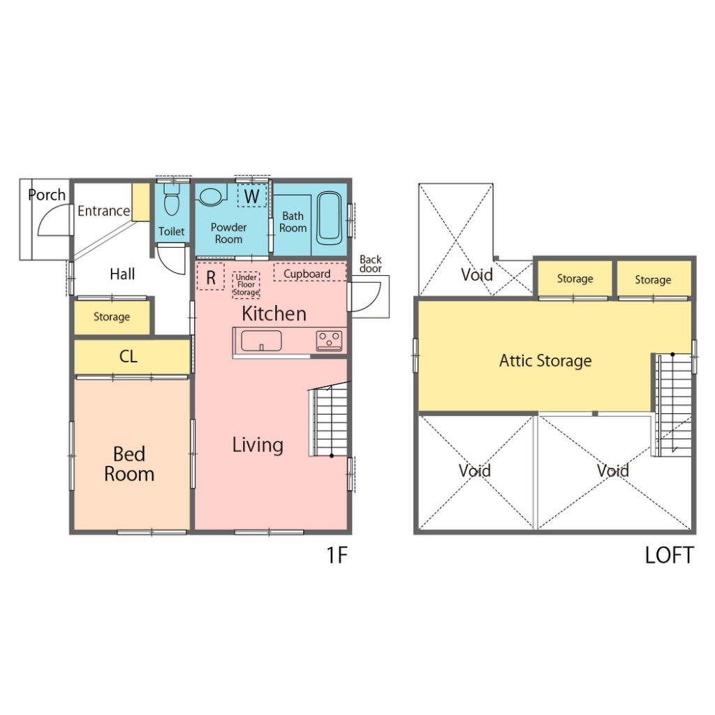 住吉賃戸建住宅 間取り図