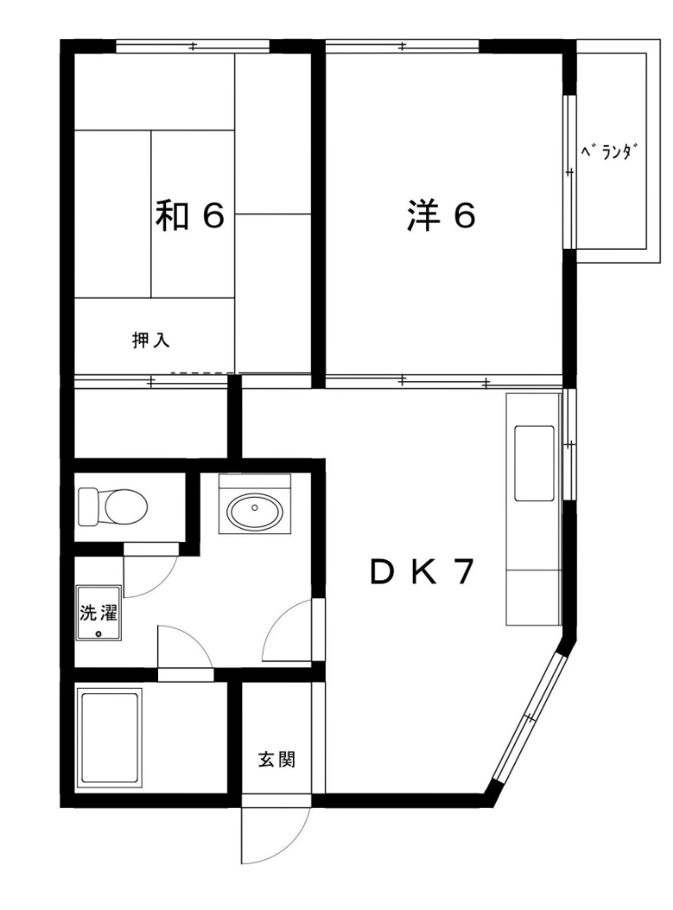 岡正マンション 101号室 間取り