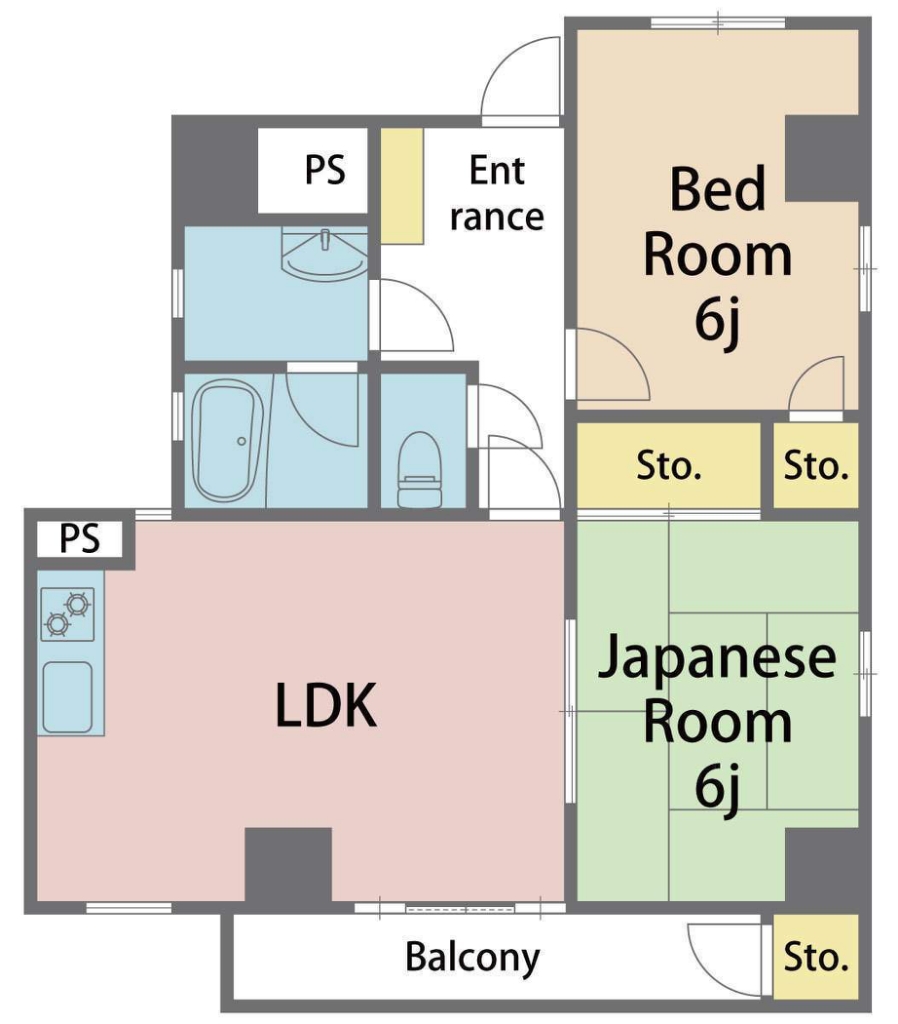 佐古クレストビル 間取り図