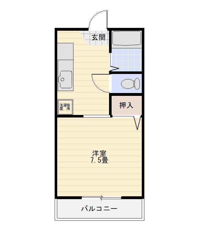 サングリーンハイツ 101号室 間取り