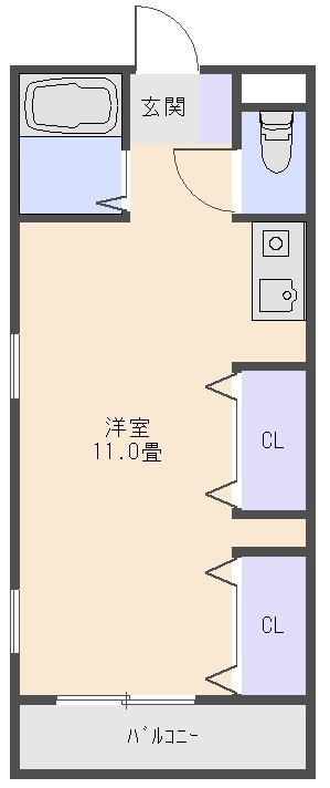 Ｍハイツ松茂 202号室 間取り