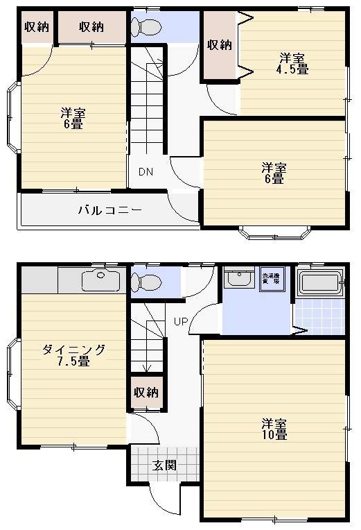 乙瀬一戸建 間取り図