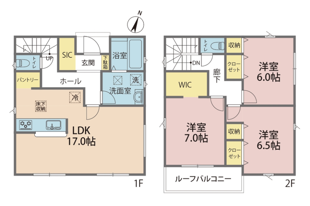 リナージュ北島町高房０１ 間取り図