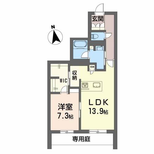 シャーメゾンプレミアス下助任ＢＥＬＳ認証 102号室 間取り