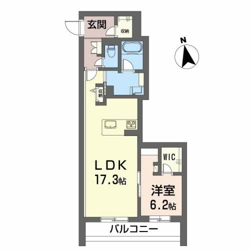 シャーメゾンプレミアス下助任ＢＥＬＳ認証 203号室 間取り