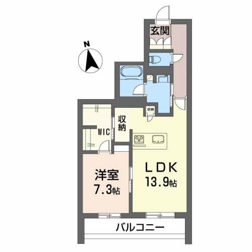 シャーメゾンプレミアス下助任ＢＥＬＳ認証 302号室 間取り