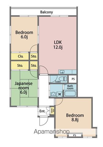 ＫＩＷＩ川内 間取り