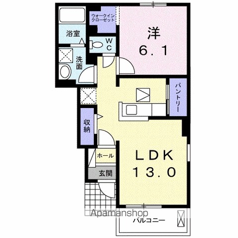 フルール　蘭Ａ 間取り