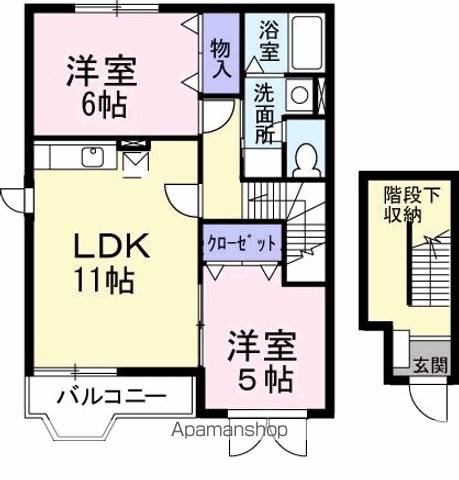 ハイツ　ロジュマンＡ 間取り