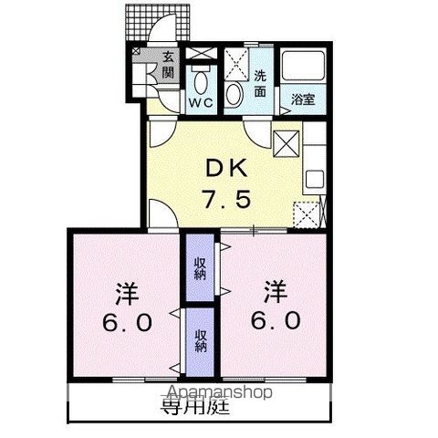 ソレイユ・ルヴァンＢ 間取り