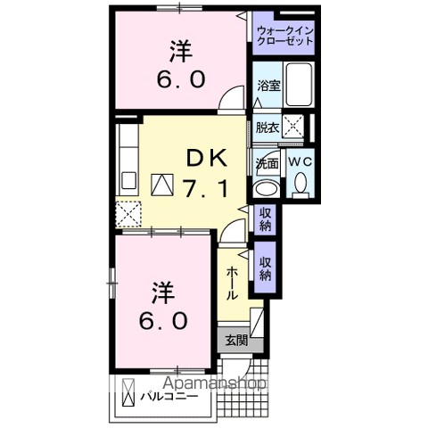 クレセント　Ⅰ 間取り