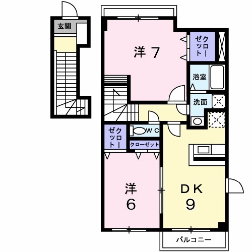 サザン・ヴィアーレＡ 間取り