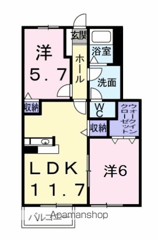 カサ　モデルナ　Ⅰ 間取り
