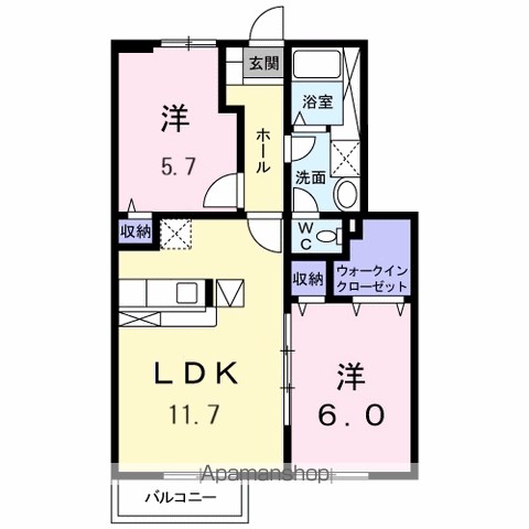 カサ　モデルナ　Ⅰ 間取り